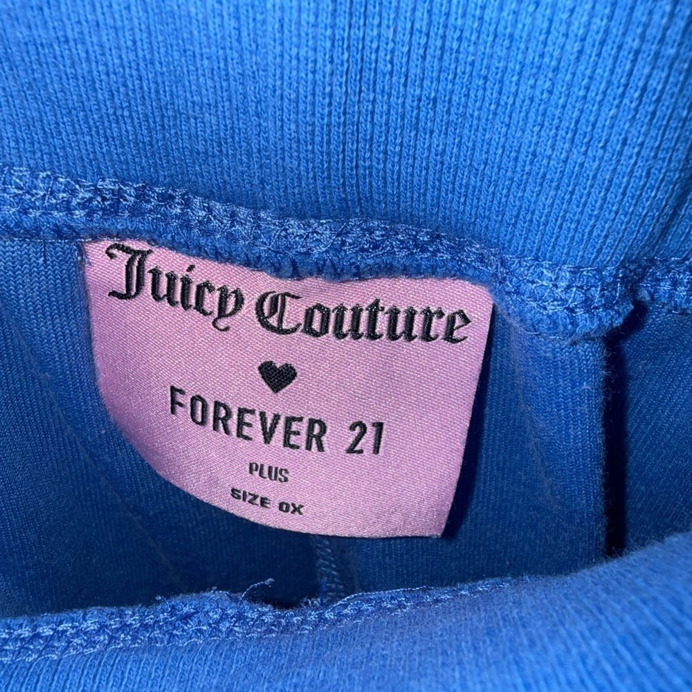 Juicy Couture x Forever 21 Blue Velour Joggers - Picture 6 of 7